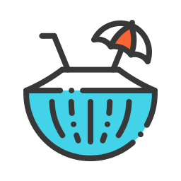 Coconut drink icon