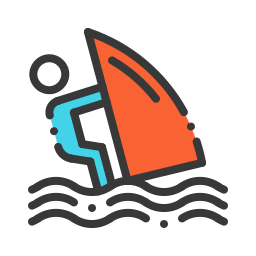 windsurfing ikona