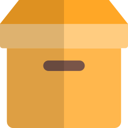 caja de carton icono