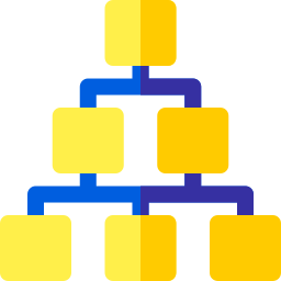estrutura hierárquica Ícone