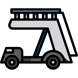 escaleras de aviones icono