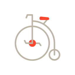 Penny farthing icon
