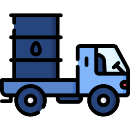 camion dell'olio icona