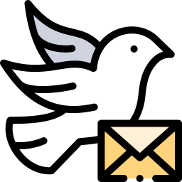 paloma mensajera icono