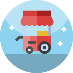 Food cart icon