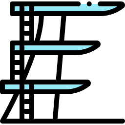 plataforma de buceo icono
