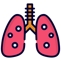 pulmones humanos icono