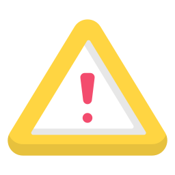 Warning sign icon