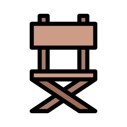 drewniane krzesło ikona