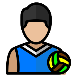 Volleyball player icon