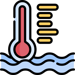 la température de l'eau Icône