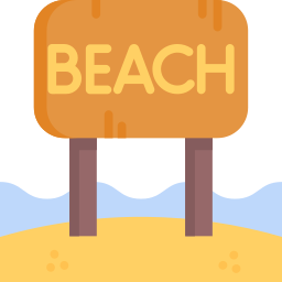 de praia Ícone