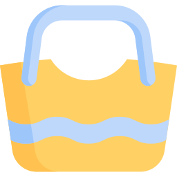 sac de plage Icône