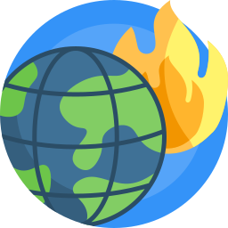 Global warming icon