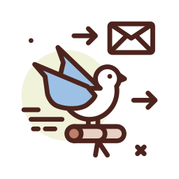 gołąb pocztowy ikona