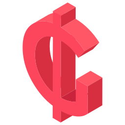 símbolo monetário Ícone