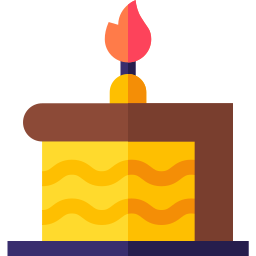 pastel de cumpleaños icono