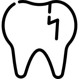 Broken tooth icon