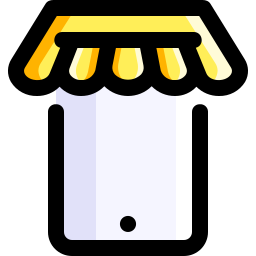 Shopping online icon