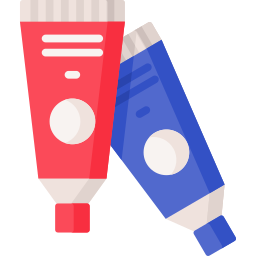 tube de peinture Icône