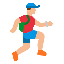 Trail running icon