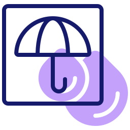 Open umbrella icon