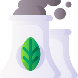 Eco factory icon