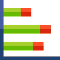 gráfico de barras Ícone