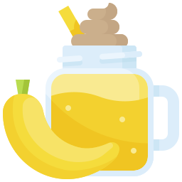 Банановый смузи иконка