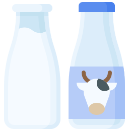 Milk bottle icon