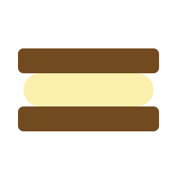 sandwich de helado icono