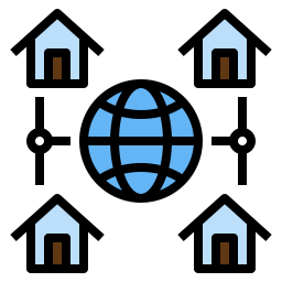 conexión global icono