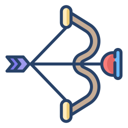 arco e freccia icona