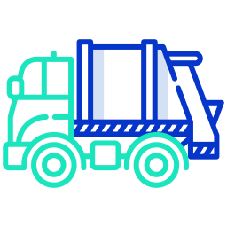 Garbage truck icon