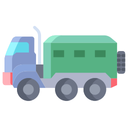 Military vehicle icon