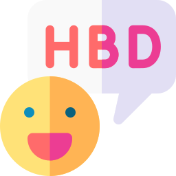 Happy birthday icon