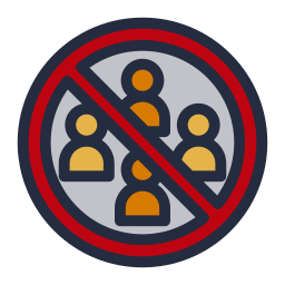 Avoid crowds icon