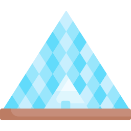 piramide del louvre icona