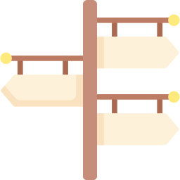 panneau directionnel Icône