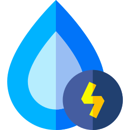 energía del agua icono