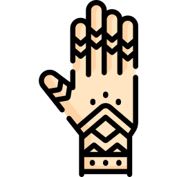 henna malte hand icon