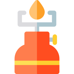 gas de camping icono