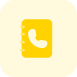 guía telefónica icono