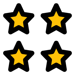 cuatro estrellas icono