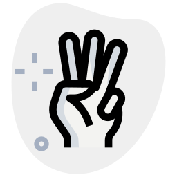 3本の指 icon