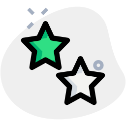 deux étoiles Icône