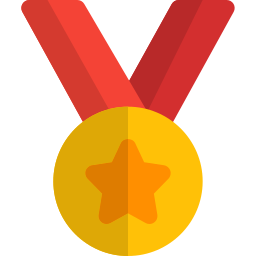 cinta de la medalla icono