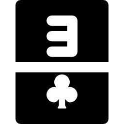 tres de tréboles icono