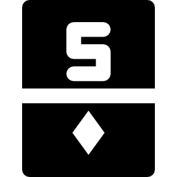cinco de diamantes icono
