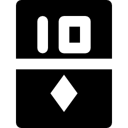 diez de diamantes icono